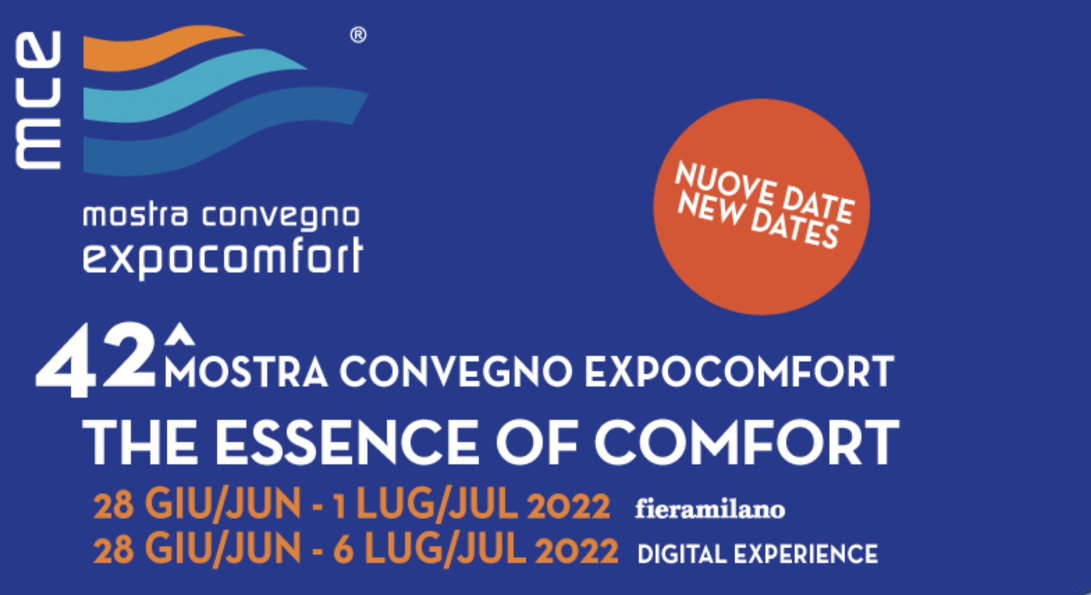 MCE – Mostra Convegno ExpoComfort 2020